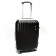 Пластиковый чемодан Ananda "черный", маленький
